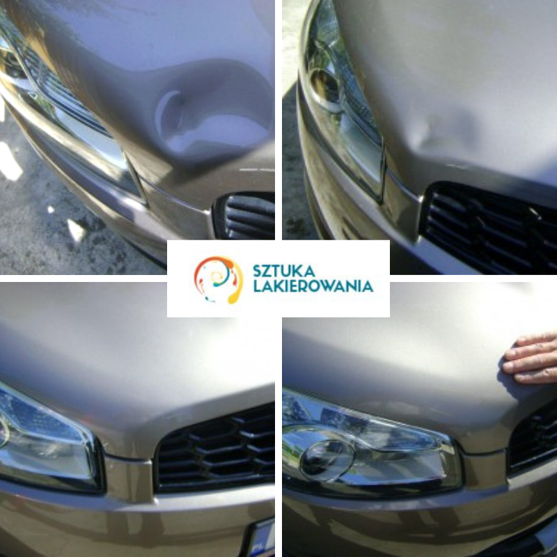 usługi lakiernicze Ełk, kujawsko-pomorskie, SztukaLakierowania - efekty pracy blacharzy i lakierników w Ełku, wykonano usuwanie wgnieceń bez lakierowania, efekty przed i po