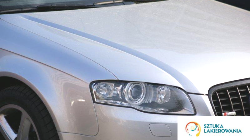Naprawy blacharsko-lakiernicze - naprawa maski samochodu z wgnieceń, wykonana przez SztukaLakierowania.pl